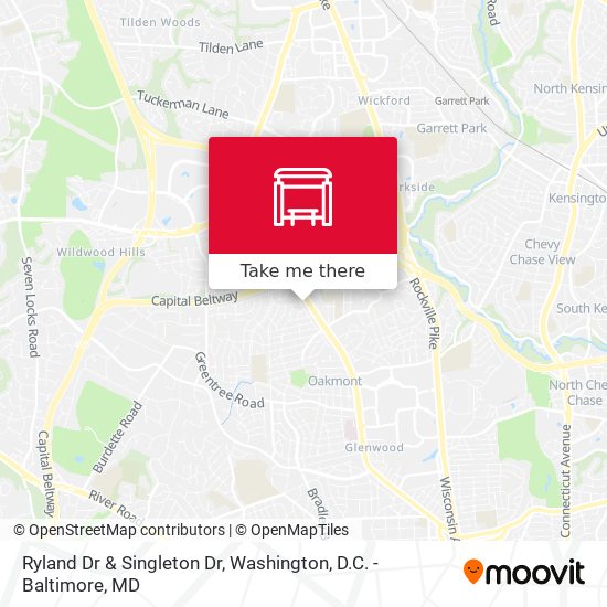 Ryland Dr & Singleton Dr map