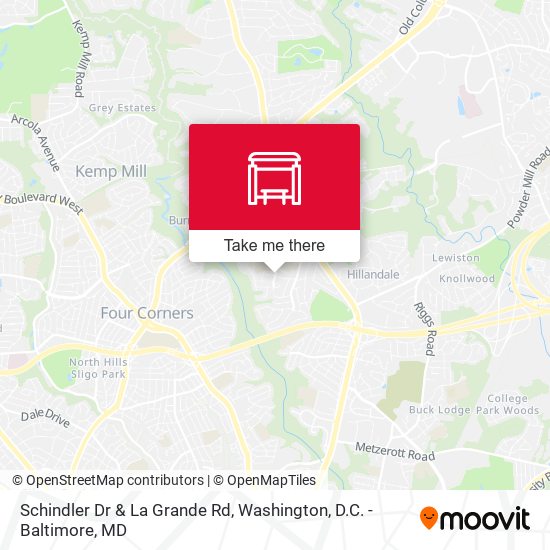 Schindler Dr & La Grande Rd map