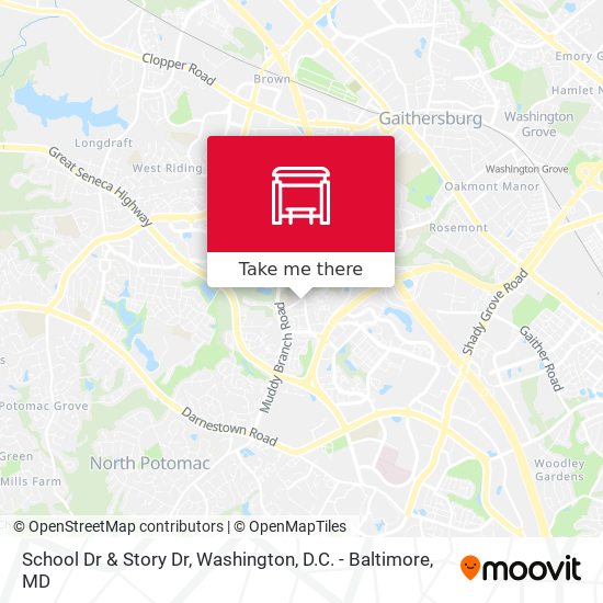 School Dr & Story Dr map
