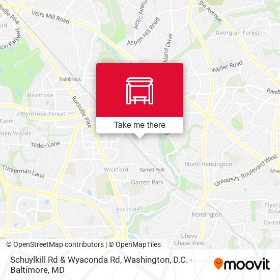 Schuylkill Rd & Wyaconda Rd map