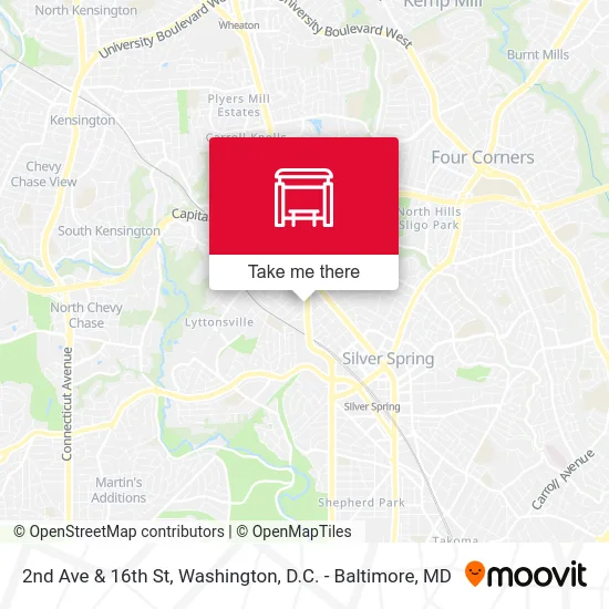 2nd Ave & 16th St map