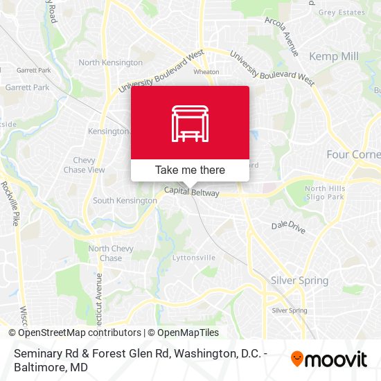 Seminary Rd & Forest Glen Rd map