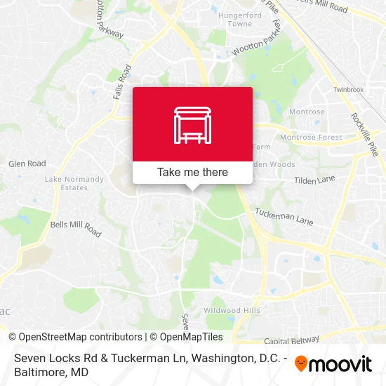 Seven Locks Rd & Tuckerman Ln map