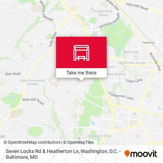 Seven Locks Rd & Heatherton Ln map