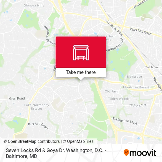 Seven Locks Rd & Goya Dr map