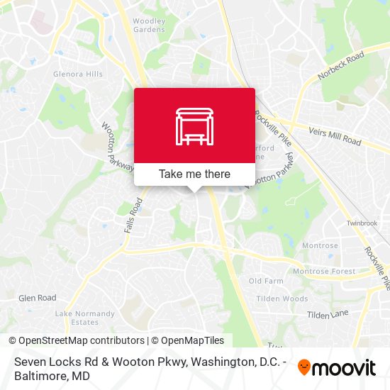 Seven Locks Rd & Wooton Pkwy map