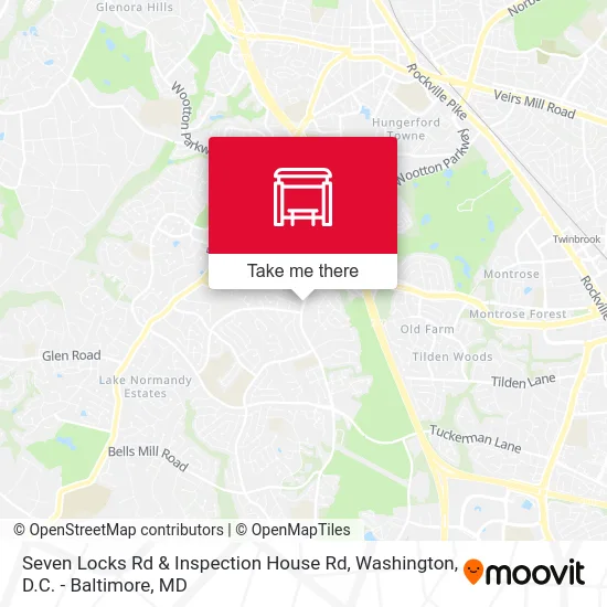 Seven Locks Rd & Inspection House Rd map