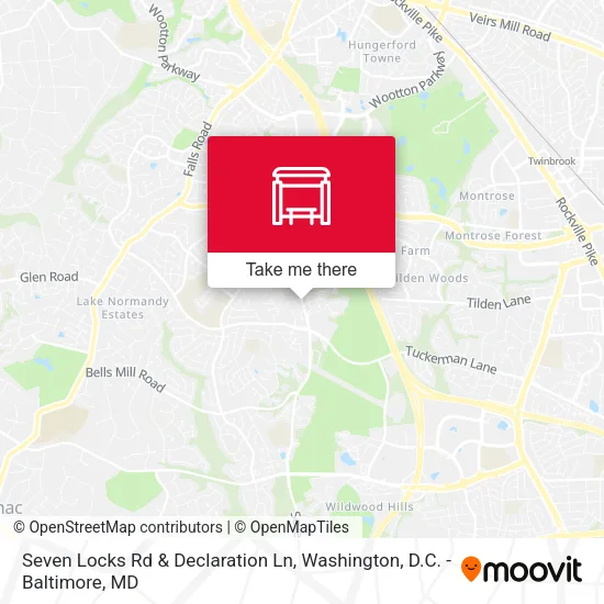 Seven Locks Rd & Declaration Ln map