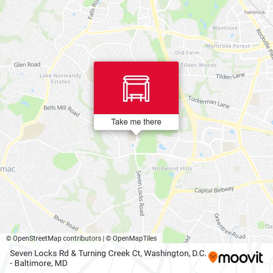 Seven Locks Rd & Turning Creek Ct map