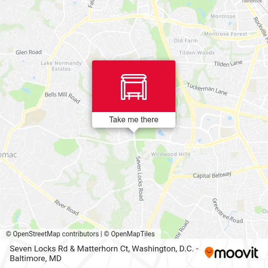 Seven Locks Rd & Matterhorn Ct map