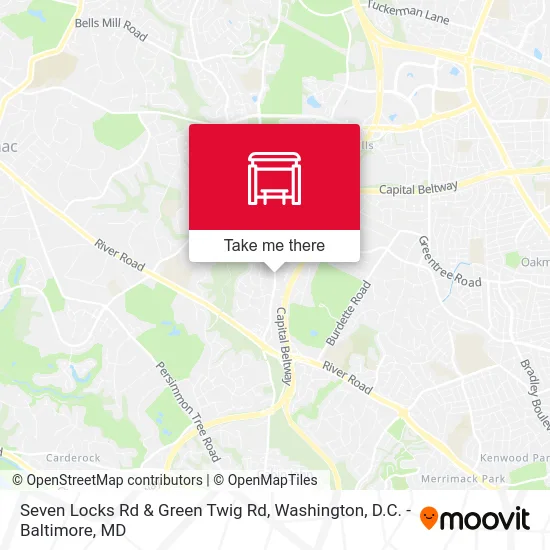 Seven Locks Rd & Green Twig Rd map