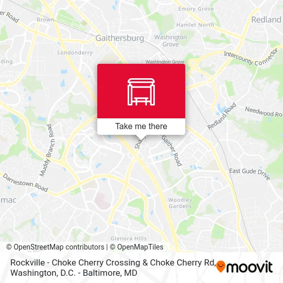 Rockville - Choke Cherry Crossing   & Choke Cherry Rd map