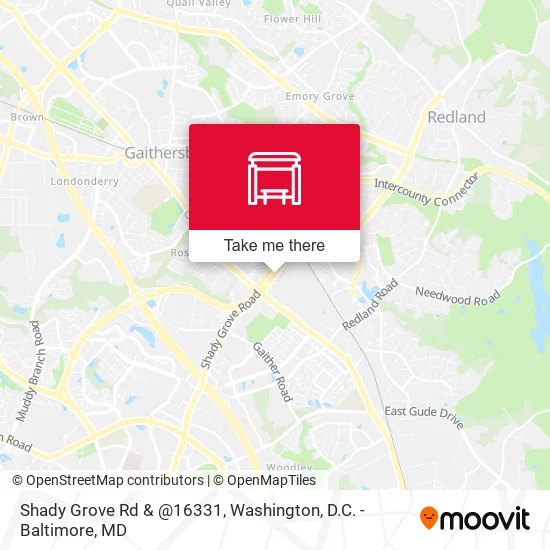 Shady Grove Rd & @16331 map