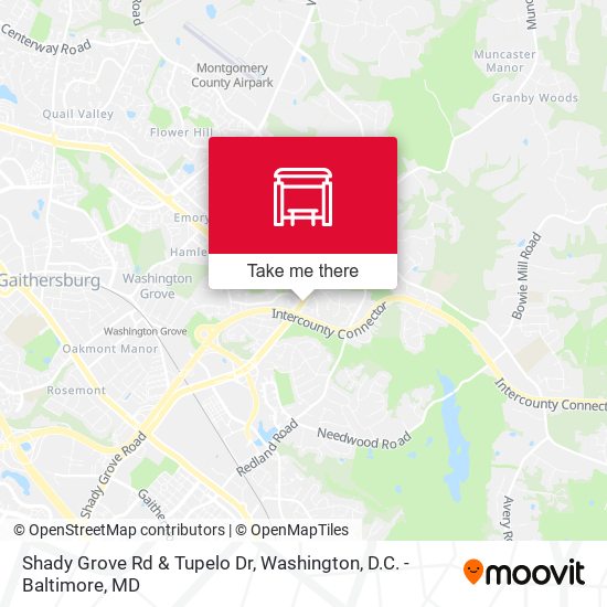 Shady Grove Rd & Tupelo Dr map