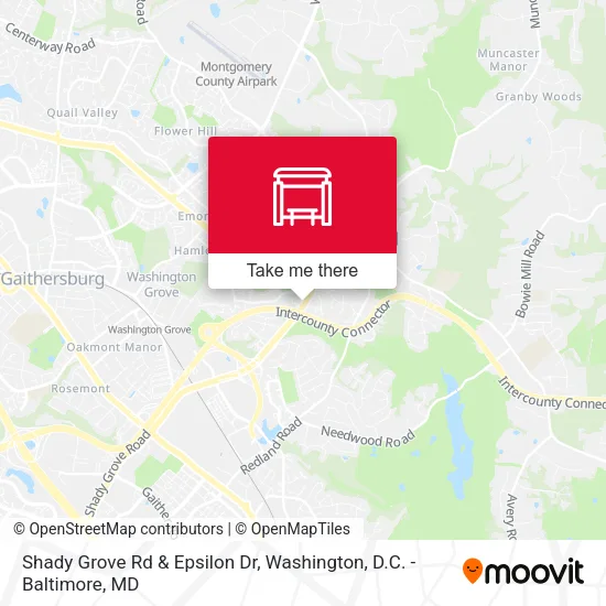 Shady Grove Rd & Epsilon Dr map