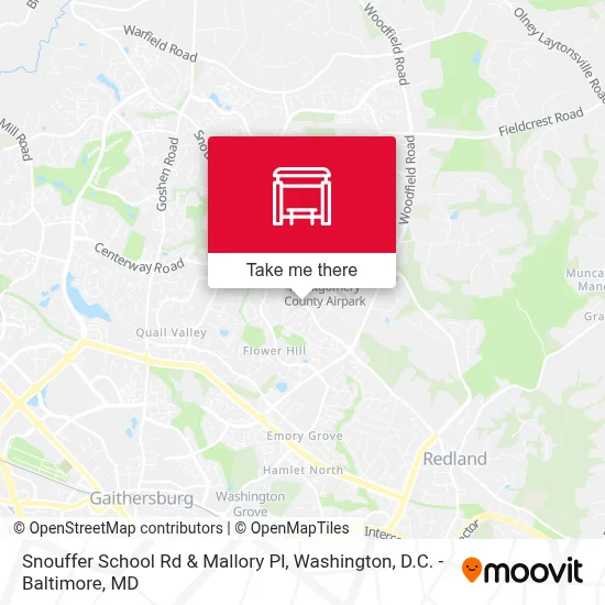Snouffer School Rd & Mallory Pl map