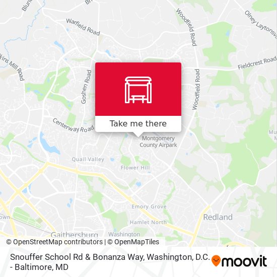 Snouffer School Rd & Bonanza Way map