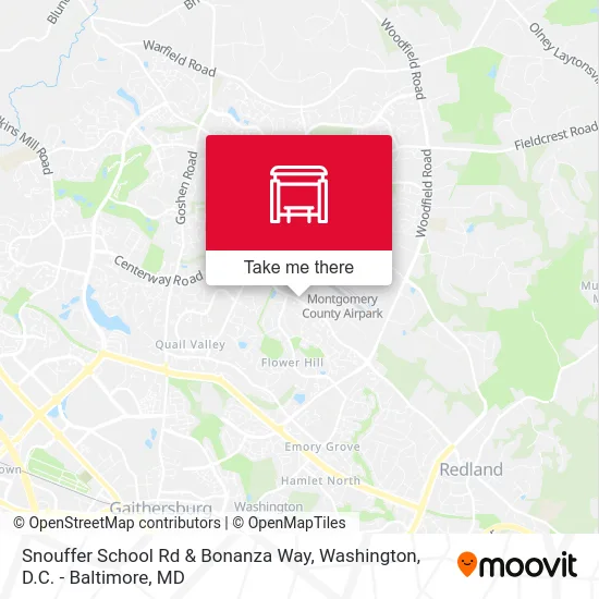 Snouffer School Rd & Bonanza Way map
