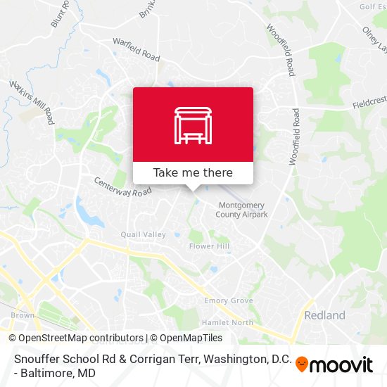 Snouffer School Rd & Corrigan Terr map