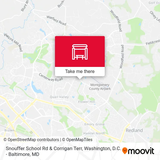 Snouffer School Rd & Corrigan Terr map
