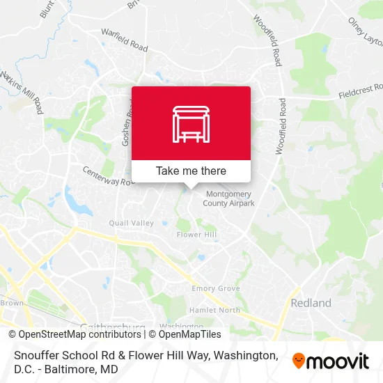 Snouffer School Rd & Flower Hill Way map