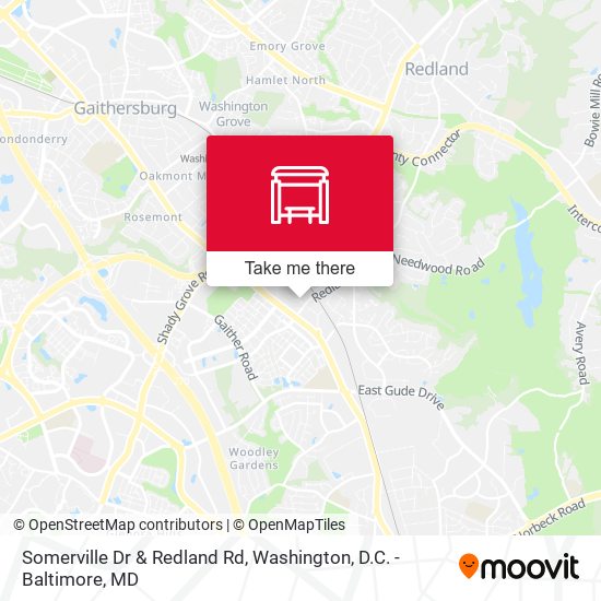 Somerville Dr & Redland Rd map