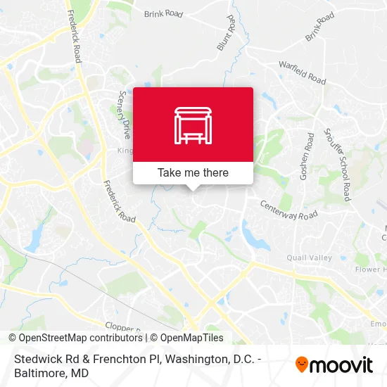 Stedwick Rd & Frenchton Pl map