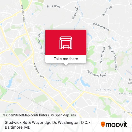 Stedwick Rd & Waybridge Dr map