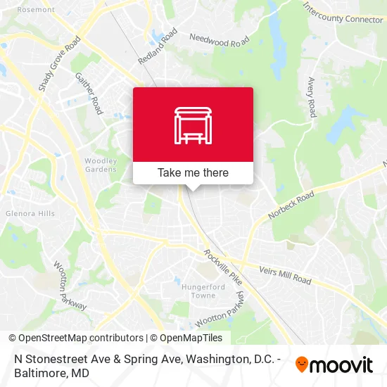 N Stonestreet Ave & Spring Ave map