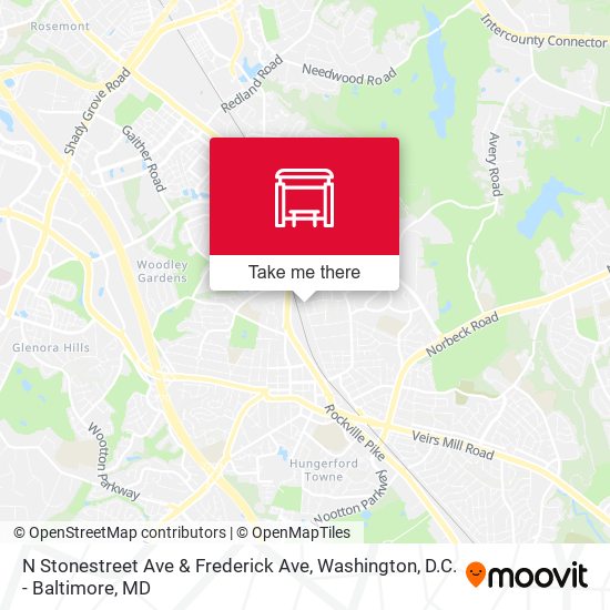 N Stonestreet Ave & Frederick Ave map