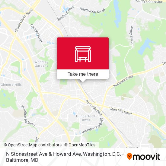 N Stonestreet Ave & Howard Ave map