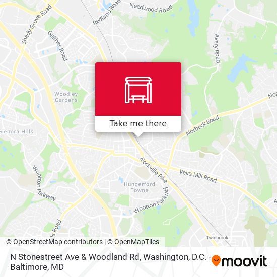 N Stonestreet Ave & Woodland Rd map