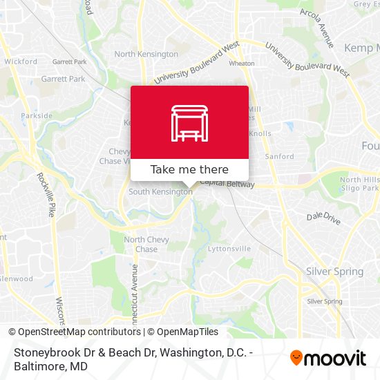 Stoneybrook Dr & Beach Dr map