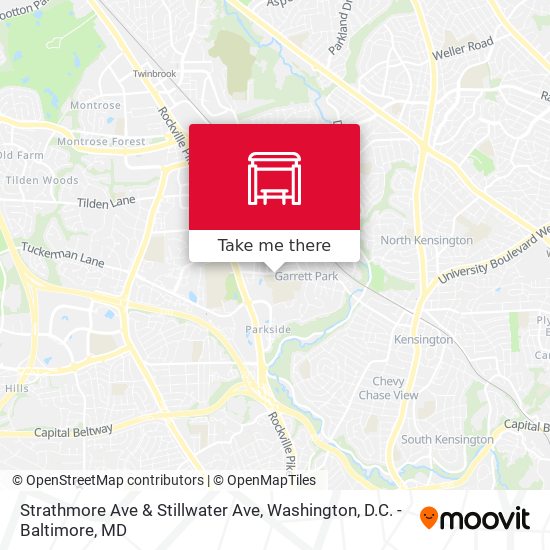Strathmore Ave & Stillwater Ave map