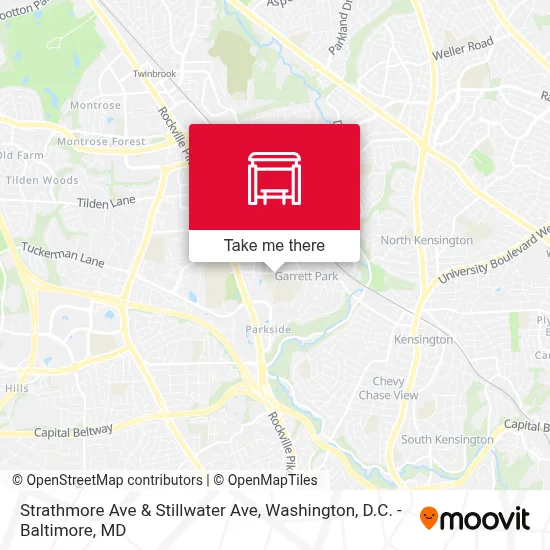 Strathmore Ave & Stillwater Ave map