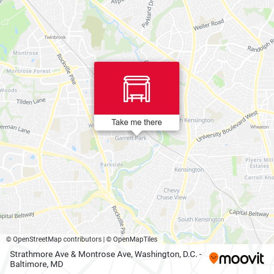Mapa de Strathmore Ave & Montrose Ave