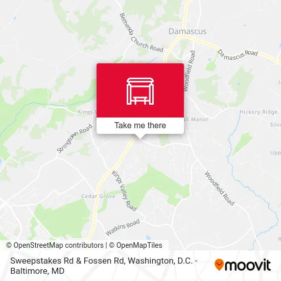 Sweepstakes Rd & Fossen Rd map