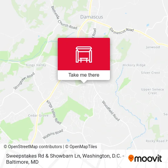 Sweepstakes Rd & Showbarn Ln map