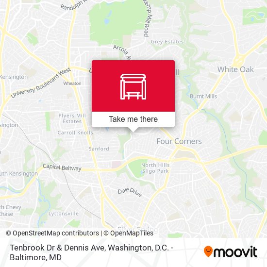 Mapa de Tenbrook Dr & Dennis Ave