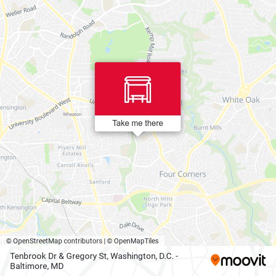 Mapa de Tenbrook Dr & Gregory St