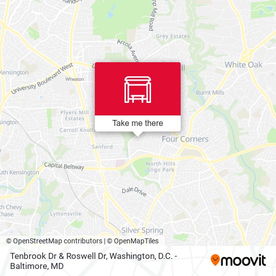 Tenbrook Dr & Roswell Dr map