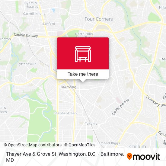 Mapa de Thayer Ave & Grove St