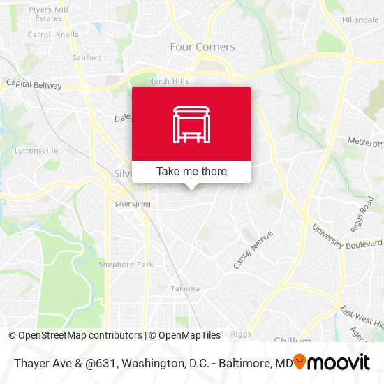 Mapa de Thayer Ave & @631