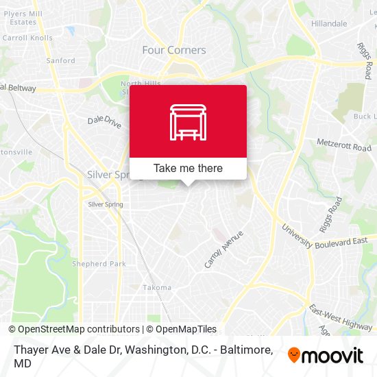 Mapa de Thayer Ave & Dale Dr