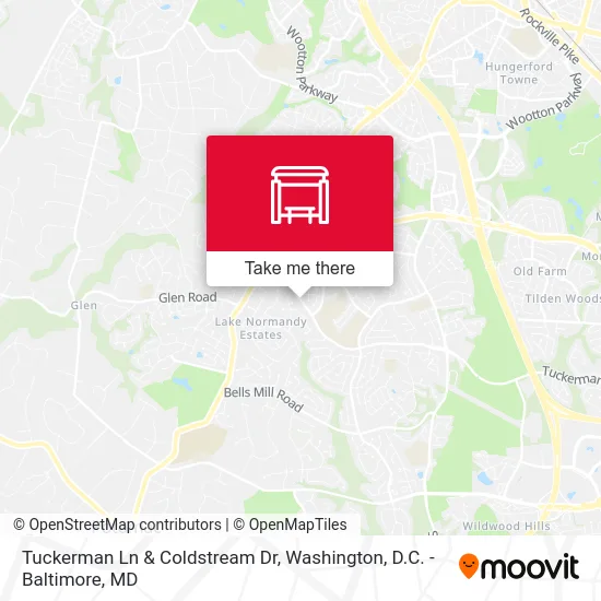 Tuckerman Ln & Coldstream Dr map