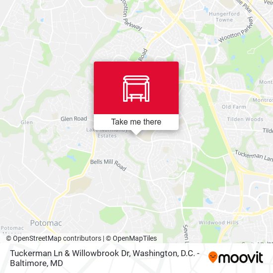 Mapa de Tuckerman Ln & Willowbrook Dr