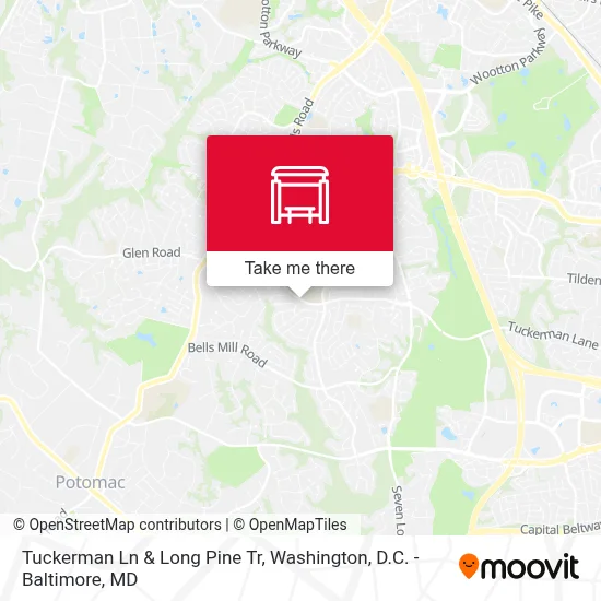 Tuckerman Ln & Long Pine Tr map