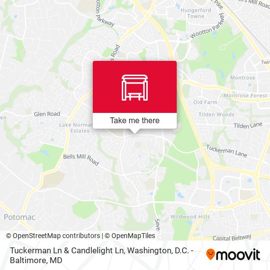 Tuckerman Ln & Candlelight Ln map