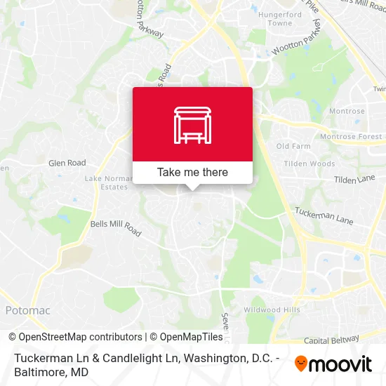 Tuckerman Ln & Candlelight Ln map
