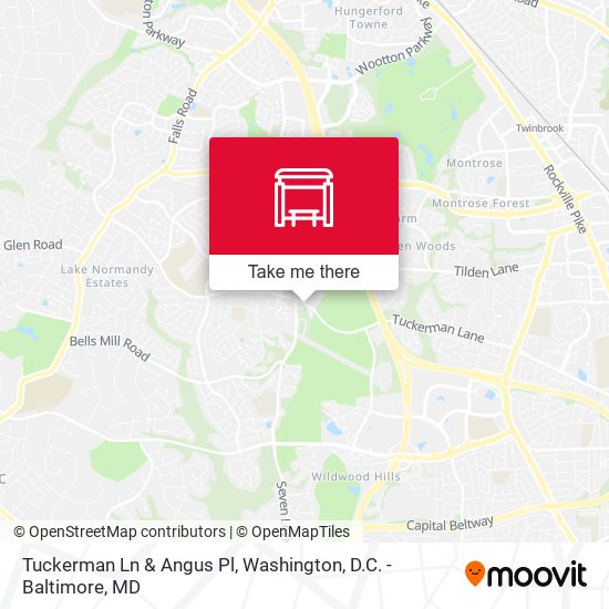 Tuckerman Ln & Angus Pl map